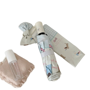 Skladaný dážďovo-slnkový deštník s plným automatickým otvorením, dvojúčelový pre slnko a dážď; 8 lúčov z vlákna, rám zliatina, poťah vinyl 170T, UPF >50