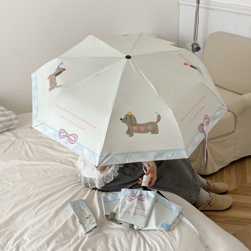 Skladaný dážďovo-slnkový deštník s plným automatickým otvorením, dvojúčelový pre slnko a dážď; 8 lúčov z vlákna, rám zliatina, poťah vinyl 170T, UPF >50