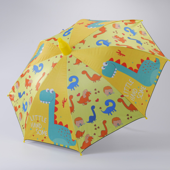 Detský dáždnik s dlhým držadlom, automatické otvorenie, s 8 rebrami, látka 190T vinyl, UPF nad 50