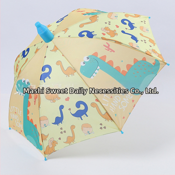 Detský dáždnik s dlhým držadlom, automatické otvorenie, s 8 rebrami, látka 190T vinyl, UPF nad 50