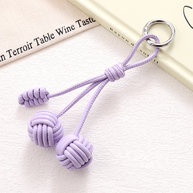 Prívesok na telefón, ručne vyrobený z umelej kože, v tvare kľúča, všestranný visací doplnok do kabelky — Yilian crafts