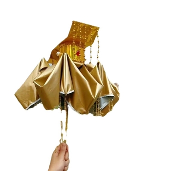 Slnečník, rám so 6 žiabrami z hliníkovej zliatiny, centrálny stĺp z hliníka, kovová rukoväť, UPF > 40