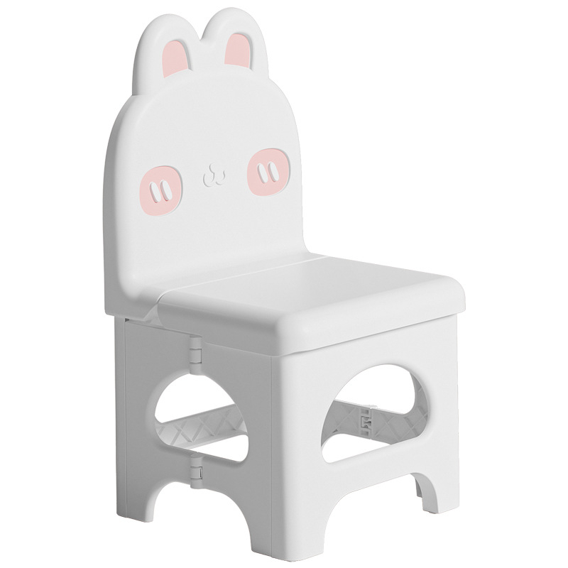 Sklopná plastová stolička s operadlom – PP materiál, sedadlo s polygonálnym tvarom, nosnosť 120 kg, prenosná pre domácnosť