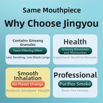 Jednorazový plastový držiak filtra na cigarety so štyrmi režimami filtrácie (hrubé/stredné/jemné), tlač loga, balenie 100 kusov