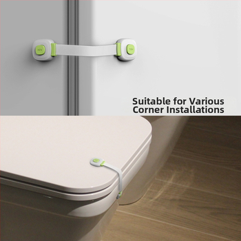 Bezpečnostná zámka na zásuvky a skrinky – ochrana pre deti pre zásuvky, dvierka skrinky, chladničku, toaletu