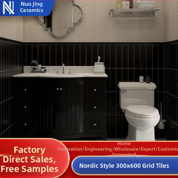 Zománcolt Grid Tile sorozat, nordic stílus, matt felület, csúszásmentes belső falicsempe