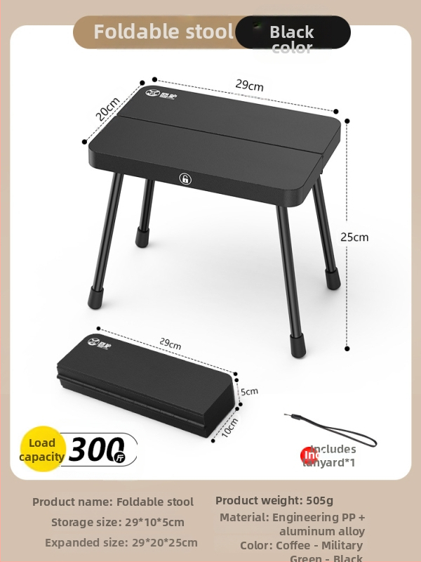 Sklopná plastová stolička — značka Embarrassing donkey; kategória: Sklopné stoly a stoličky