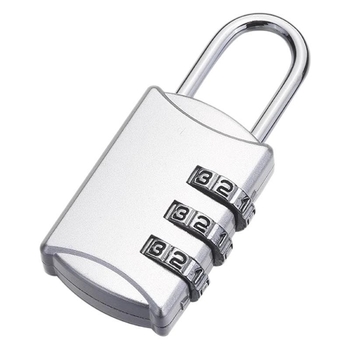 Kombinačný visací zámok zo zinkovej zliatiny, číselný zámok – všeobecné použitie doma, internát, batožina a skrine (moderný minimalistický štýl)