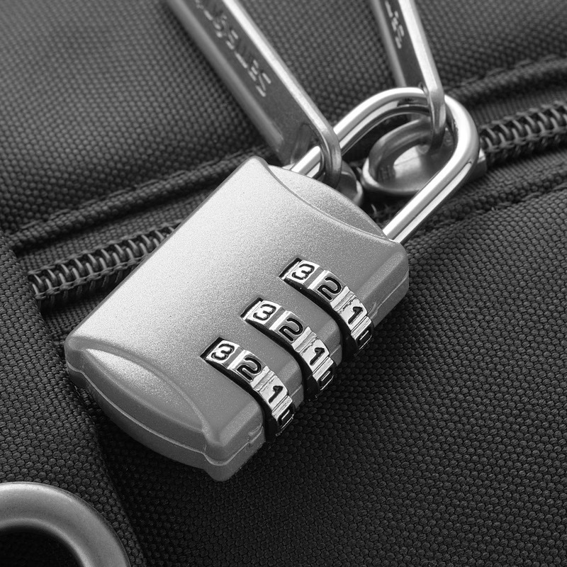 Kombinačný visací zámok zo zinkovej zliatiny, číselný zámok – všeobecné použitie doma, internát, batožina a skrine (moderný minimalistický štýl)