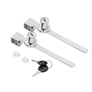 Zámok pre posuvné dvere a okná - model 328/318; zinkový zliatok; Gao Yi Hardware; vhodný pre posuvné dvere, okná, výstavné skrinky a písacie stoly.