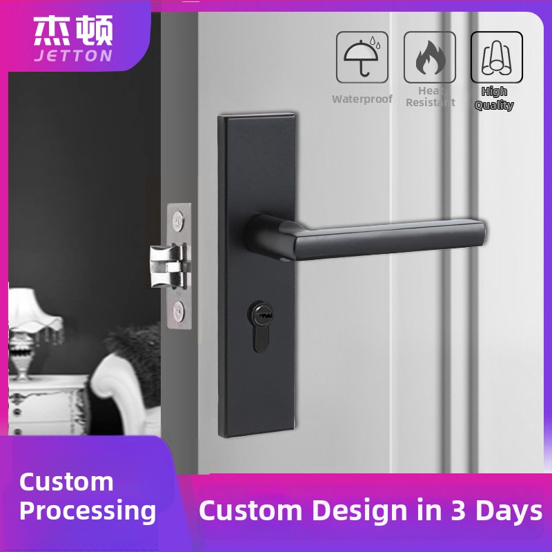 Dverová kľučka so zámkom – Zinková zliatina, moderný minimalistický dizajn, model 1, spracovanie na objednávku