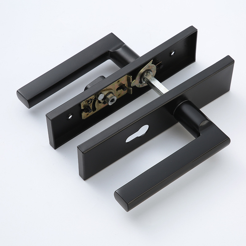 Dverová kľučka so zámkom – Zinková zliatina, moderný minimalistický dizajn, model 1, spracovanie na objednávku