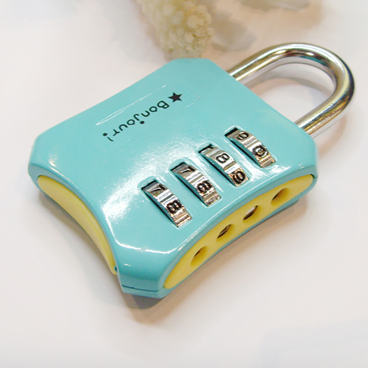 Zinková zliatina kombinovaný zámok – Model 007, zámok s heslom, 7 mm hrúbka ramena, 20 mm rozstup ramien, moderný dizajn pre batožinu a skrinky