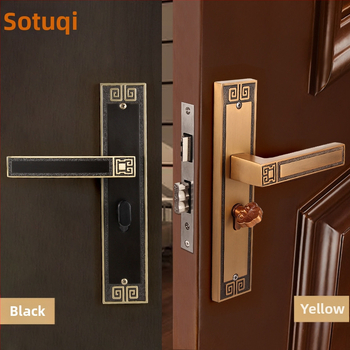 Kľučka zámok na vnútorné dvere, univerzálne, zliatina zinku, model X9898, nového čínskeho štýlu