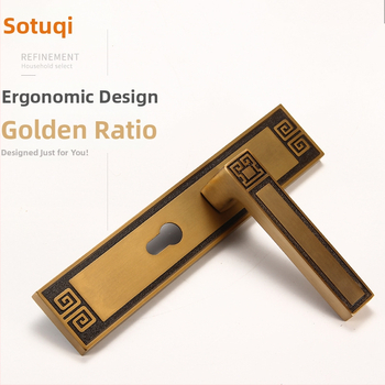 Kľučka zámok na vnútorné dvere, univerzálne, zliatina zinku, model X9898, nového čínskeho štýlu