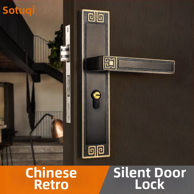 Kľučka zámok na vnútorné dvere, univerzálne, zliatina zinku, model X9898, nového čínskeho štýlu