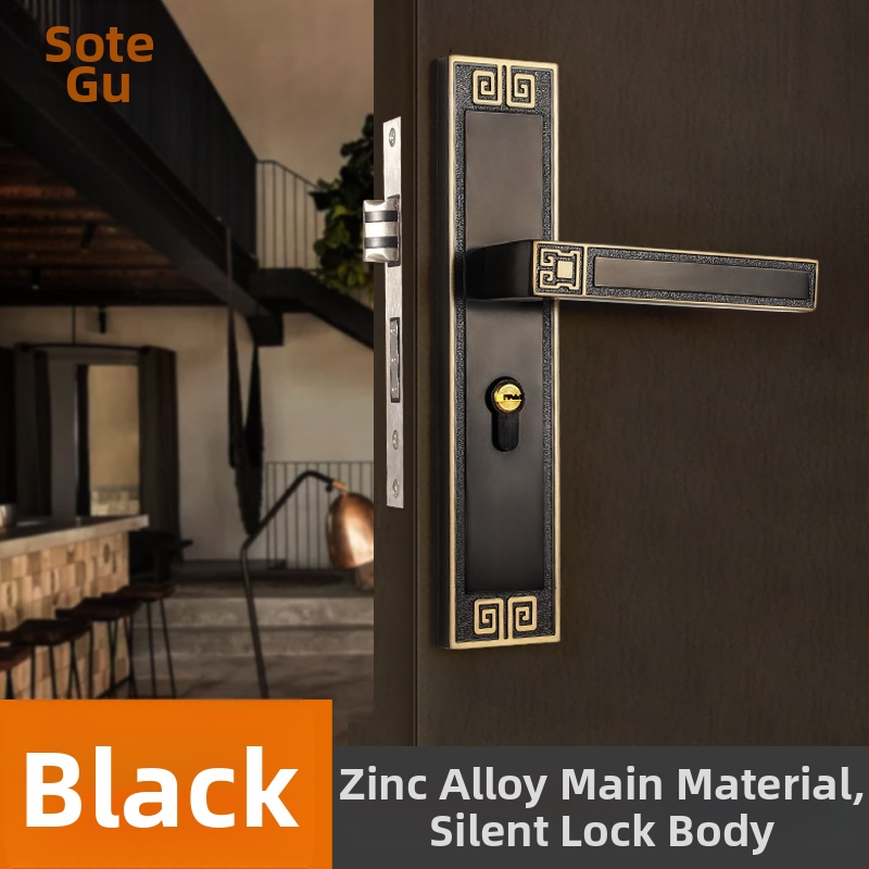 Kľučka zámok na vnútorné dvere, univerzálne, zliatina zinku, model X9898, nového čínskeho štýlu