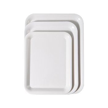 Belleren melamínový podnos obdĺžnikového tvaru, moderný štýl, potlačené logo, možnosť prispôsobenia