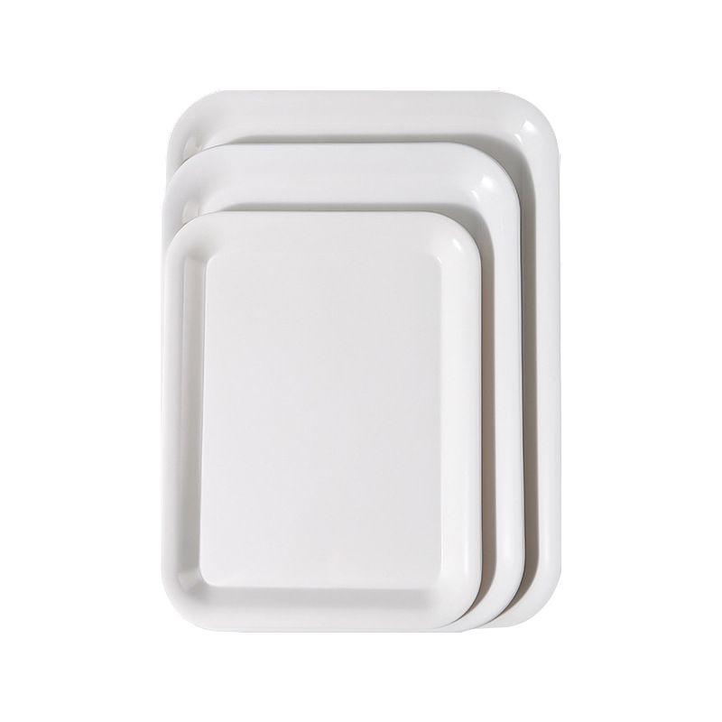 Belleren melamínový podnos obdĺžnikového tvaru, moderný štýl, potlačené logo, možnosť prispôsobenia