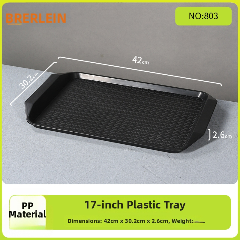 Belleren melamínový podnos obdĺžnikového tvaru, moderný štýl, potlačené logo, možnosť prispôsobenia