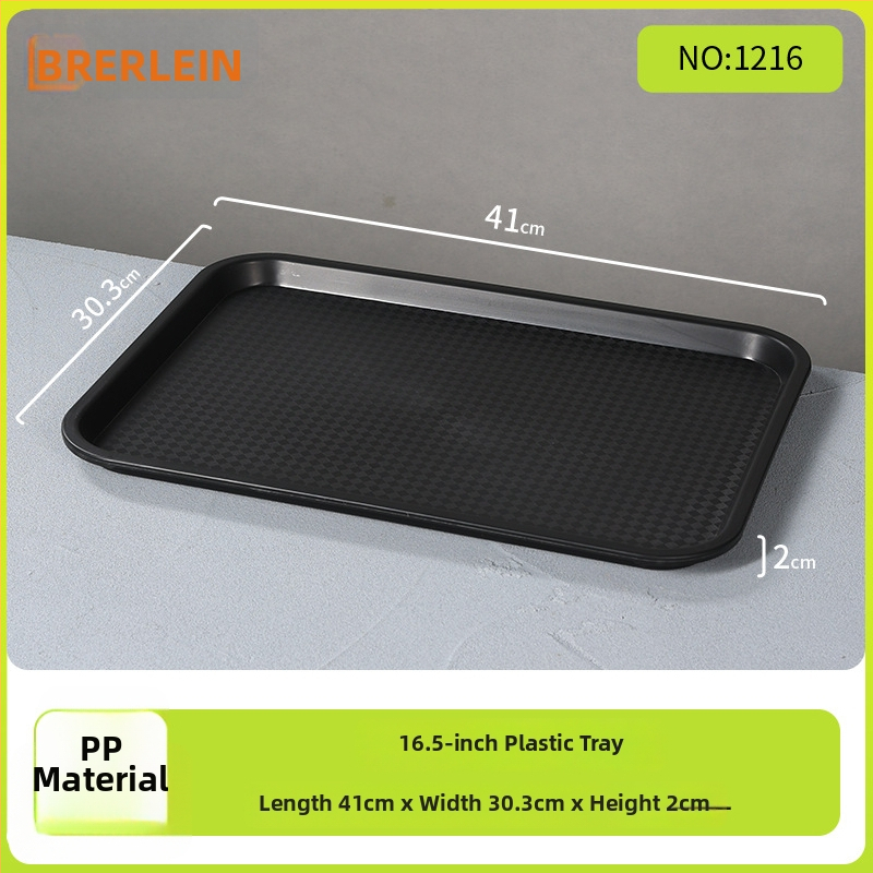 Belleren melamínový podnos obdĺžnikového tvaru, moderný štýl, potlačené logo, možnosť prispôsobenia