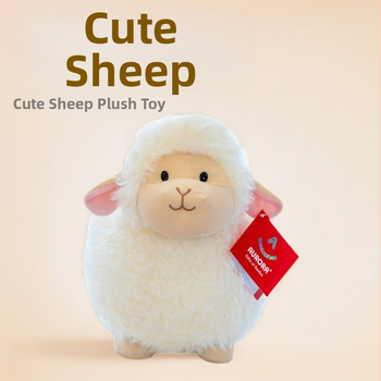 Plyšové baránko – vankúš s PP cotton výplň, Lambswool plyš, vhodné pre 7–14 rokov