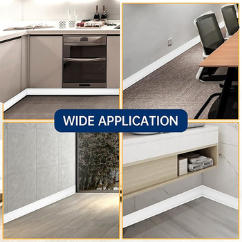 Samolepiaci PVC rohový profil, vodotesný, plochý/moderný štýl, modely L50, L80, L100