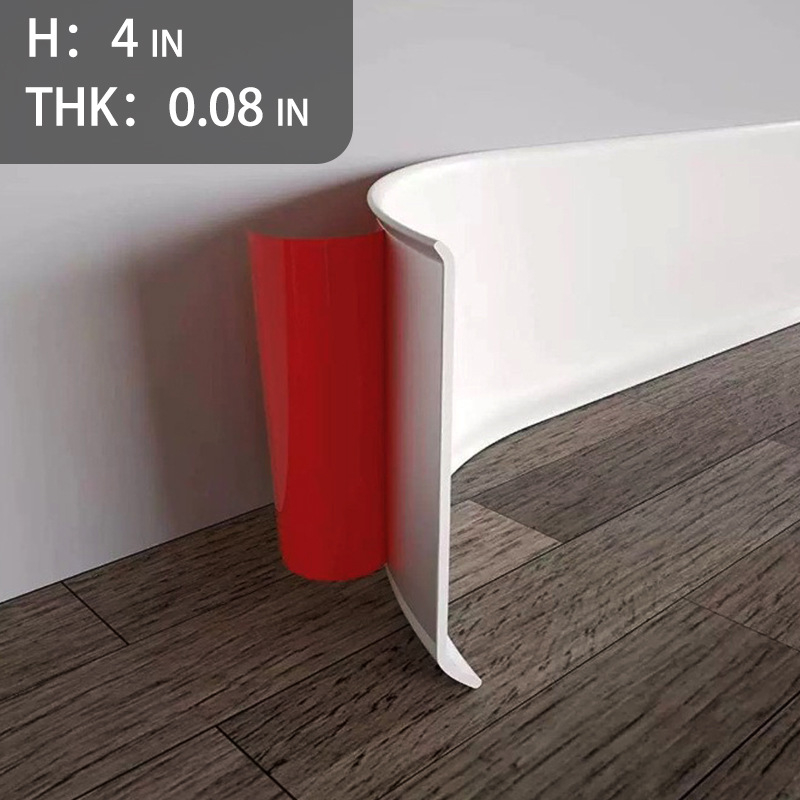 Samolepiaci PVC rohový profil, vodotesný, plochý/moderný štýl, modely L50, L80, L100