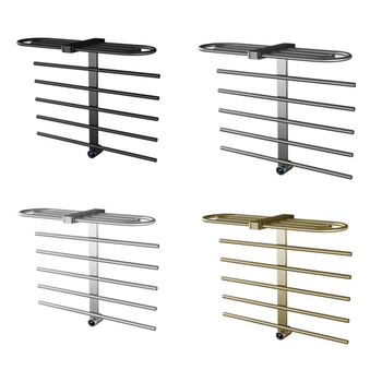 Elektrický vešiak na uteráky – nerezová oceľ, 6 úrovní, nosnosť 30 kg, povrchová úprava: elektrostatický postrek