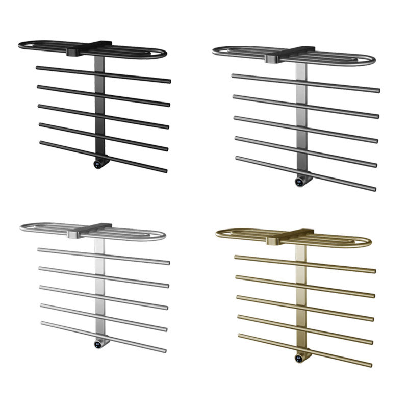 Elektrický vešiak na uteráky – nerezová oceľ, 6 úrovní, nosnosť 30 kg, povrchová úprava: elektrostatický postrek