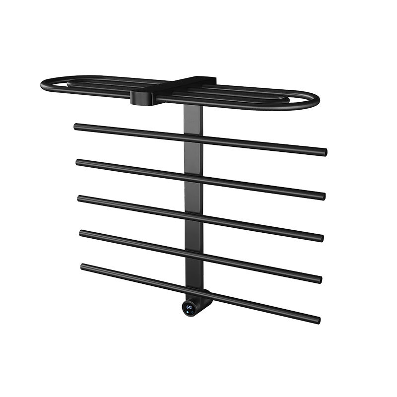 Elektrický vešiak na uteráky – nerezová oceľ, 6 úrovní, nosnosť 30 kg, povrchová úprava: elektrostatický postrek