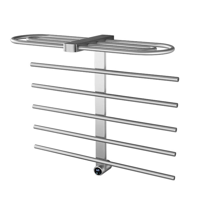 Elektrický vešiak na uteráky – nerezová oceľ, 6 úrovní, nosnosť 30 kg, povrchová úprava: elektrostatický postrek