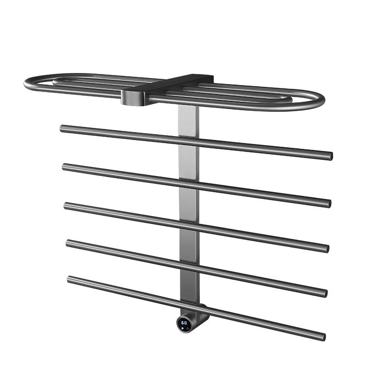 Elektrický vešiak na uteráky – nerezová oceľ, 6 úrovní, nosnosť 30 kg, povrchová úprava: elektrostatický postrek