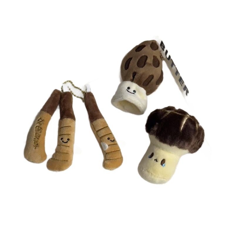 Plyšová figúrka na kľúče – rastlinný model, PP bavlna výplň, super mäkký krátky plyš, séria Tradičná Čínska medicína