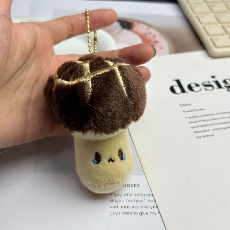 Plyšová figúrka na kľúče – rastlinný model, PP bavlna výplň, super mäkký krátky plyš, séria Tradičná Čínska medicína