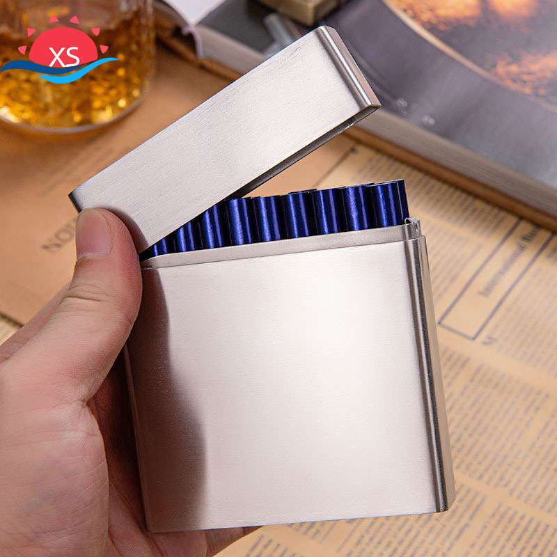 Roostevabast terasest sigarettide karp, trükitud logoga ja kohandamise võimalusega, hoiustamise funktsiooniga – ärikingituseks (K-Rong)