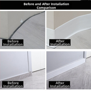 PVC samolepiaca lišta k stene a rohu schodov, model L100, moderný minimalistický štýl