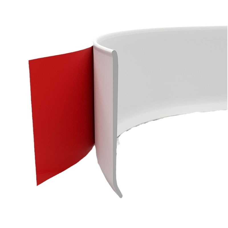 PVC samolepiaca lišta k stene a rohu schodov, model L100, moderný minimalistický štýl