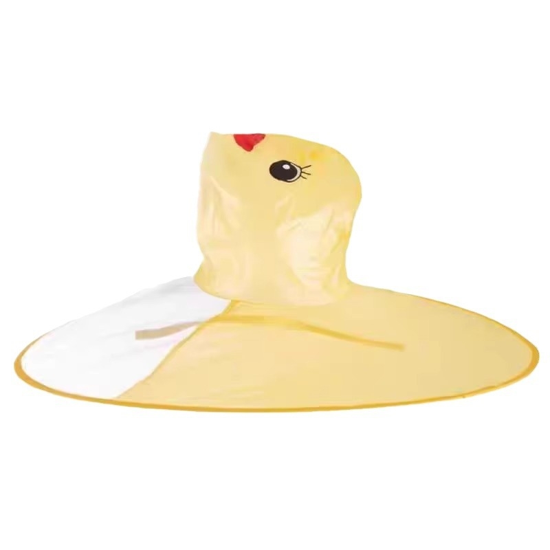 Detské dažďové pončo s karikatúrnym dizajnom, EVA látka, PVC vodotesná vrstva, pre dieťa