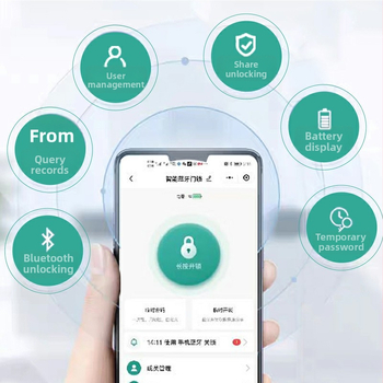 Delzhi U9 U-tvarová inteligentná visací zámka s odtlačkom prsta a heslom, 50 uložených odtlačkov, >100000 odomknutí, skenovanie <0.5 s, falošné rozpoznanie <0.001%, prevádzkový rozsah teplôt -20°C–85°C, vlhkosť -40°C–85% RH