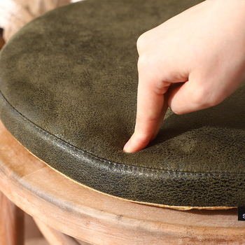 Kruhový semišový vankúš s pamäťovou penou – protišmykový, jednofarebný, prispôsobiteľný pre obývačku, spálňu, kanceláriu