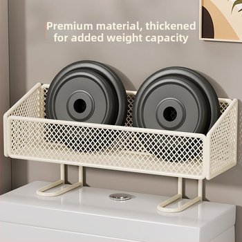 Police na uskladnenie do kúpeľne z nehrdzavejúcej ocele, jednoposchodová, nad WC, na papierové utierky, uteráky na tvár a kozmetiku