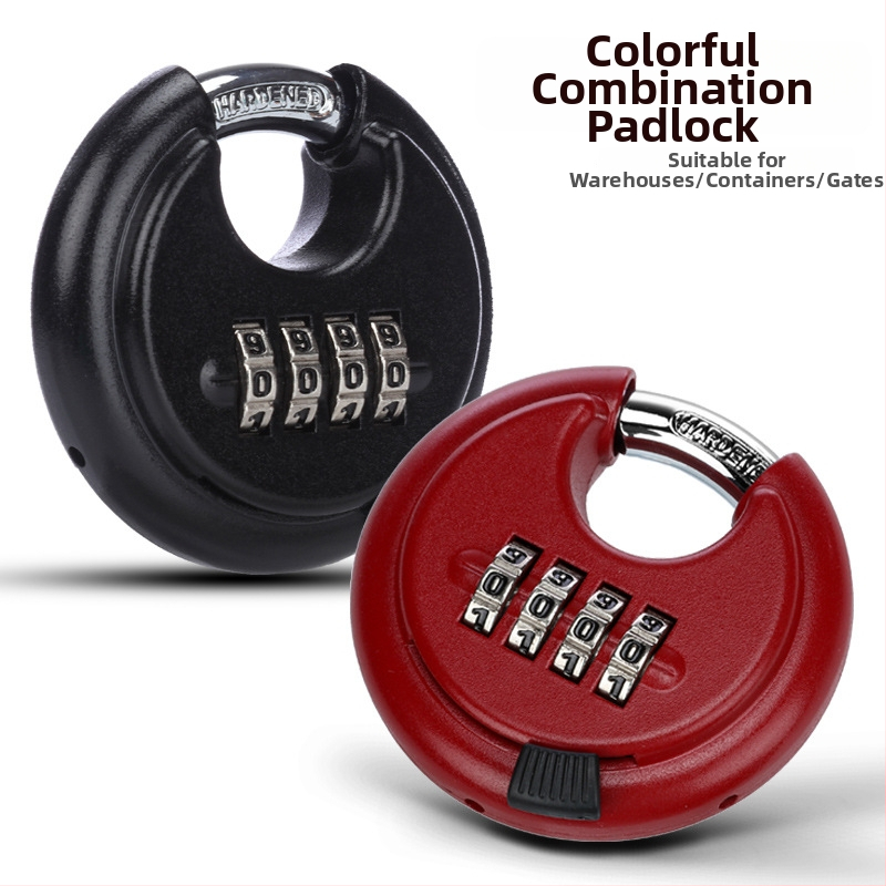 Zámok s číselnou kombináciou pre vonkajšie brány a reťaze — telo zo zliatiny zinku; typ: čísla; hrúbka zámku 9,5 mm; rozstup zámku 20 mm