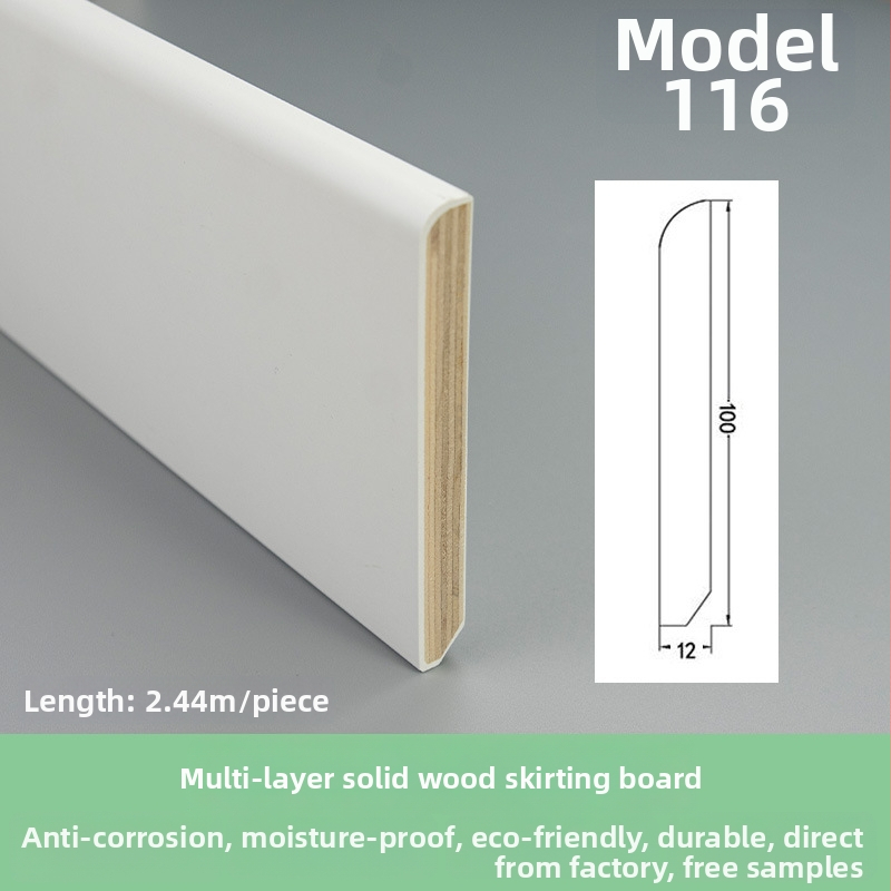 Weihuang podlahový práh – viacvrstvové drevo, európsky štýl, model: Skirting, štýl: moderná jednoduchosť, ľahký luxus, pôvod: Guangzhou