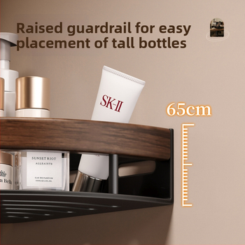 Kúpeľňová trojuholníková rohová polica z hliníkovej zliatiny, jednostupňová, nosnosť 1–5 kg, model k5872.