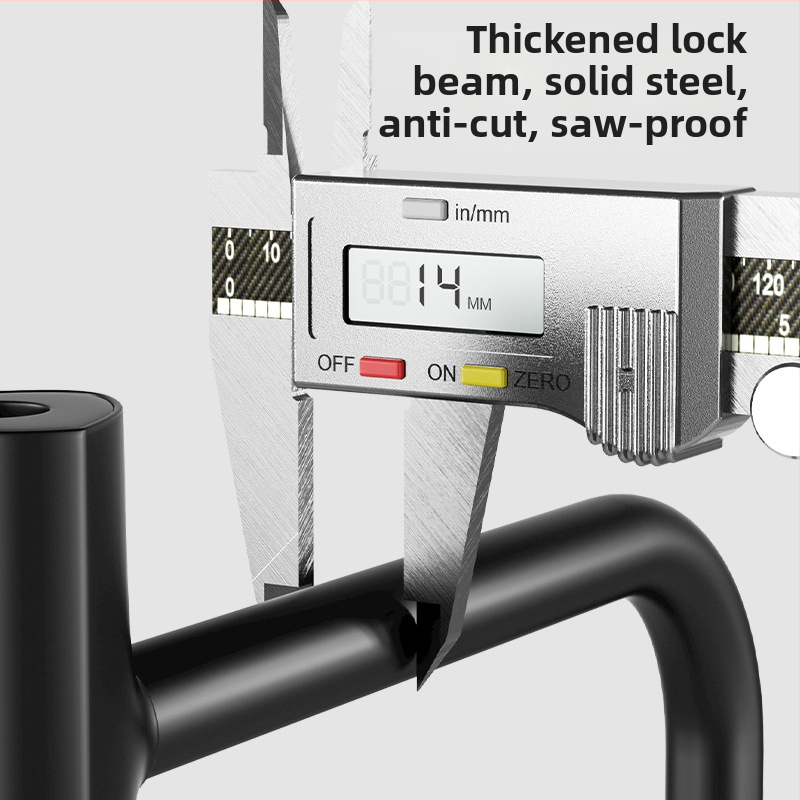 OPEL UC-K-1 Dzelzs U-veida slēdzis velosipēdam un elektriskajam transportlīdzeklim — pret sitieniem, pret uzlaušanu, ūdensizturīgs, 0,6 kg