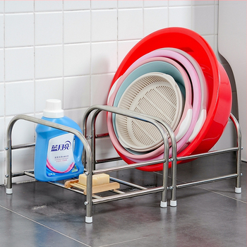 Nerezová oceľová polica na umývadlo, stojaca na podlahe, dvojposchodová, model xg-16-25, hladký povrch