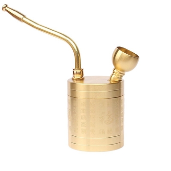 Meďová vodná fajka s filtrom na vodu so vzorom Four Fu, Tangteng N-601, moderná minimalistická ozdoba, viacúčelová