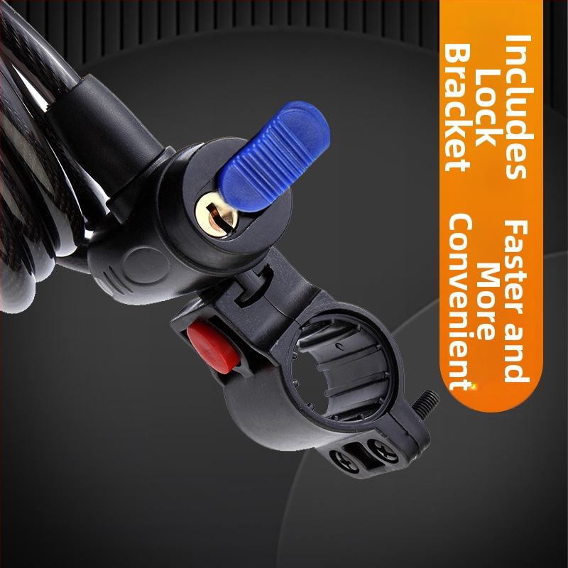 Saliekamais velosipēdu aizslēgs ar tērauda kabeli, modelis JTS, zīmols OPEL, piemērots ceļa velosipēdiem, 270 g