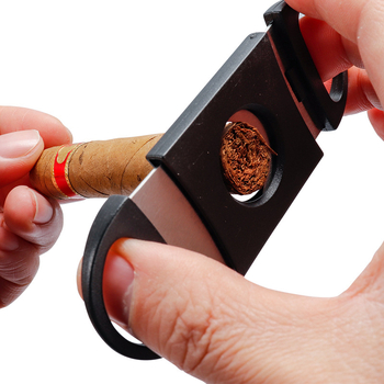 Sigari käärid, kolmes osas kaasaskantav lõikeseade roostevabast terasest teradega